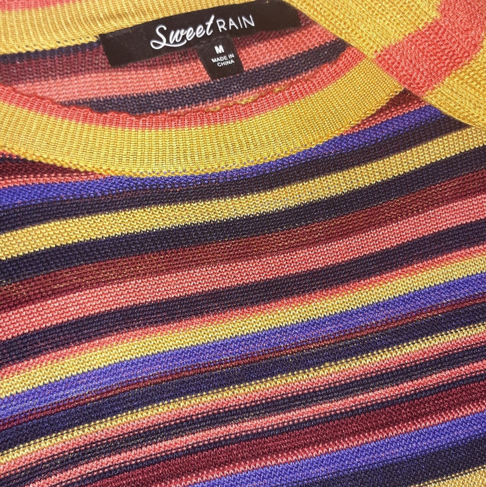 FLASH SALE 5/15/26 🧡Sweat Rain a multi colored dress sz - M🧡 - Picture 3 of 4